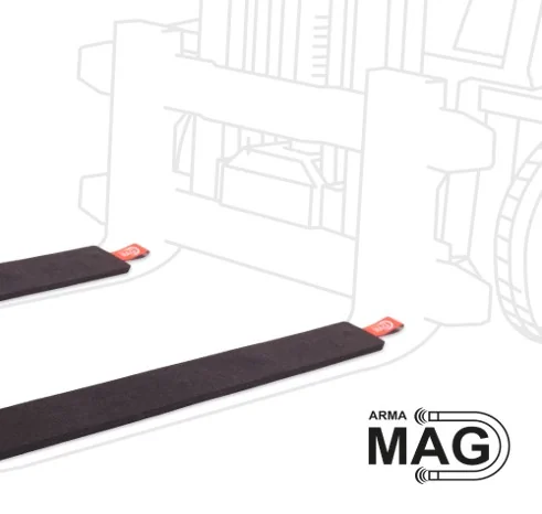 Pad magnetic anti-derapant